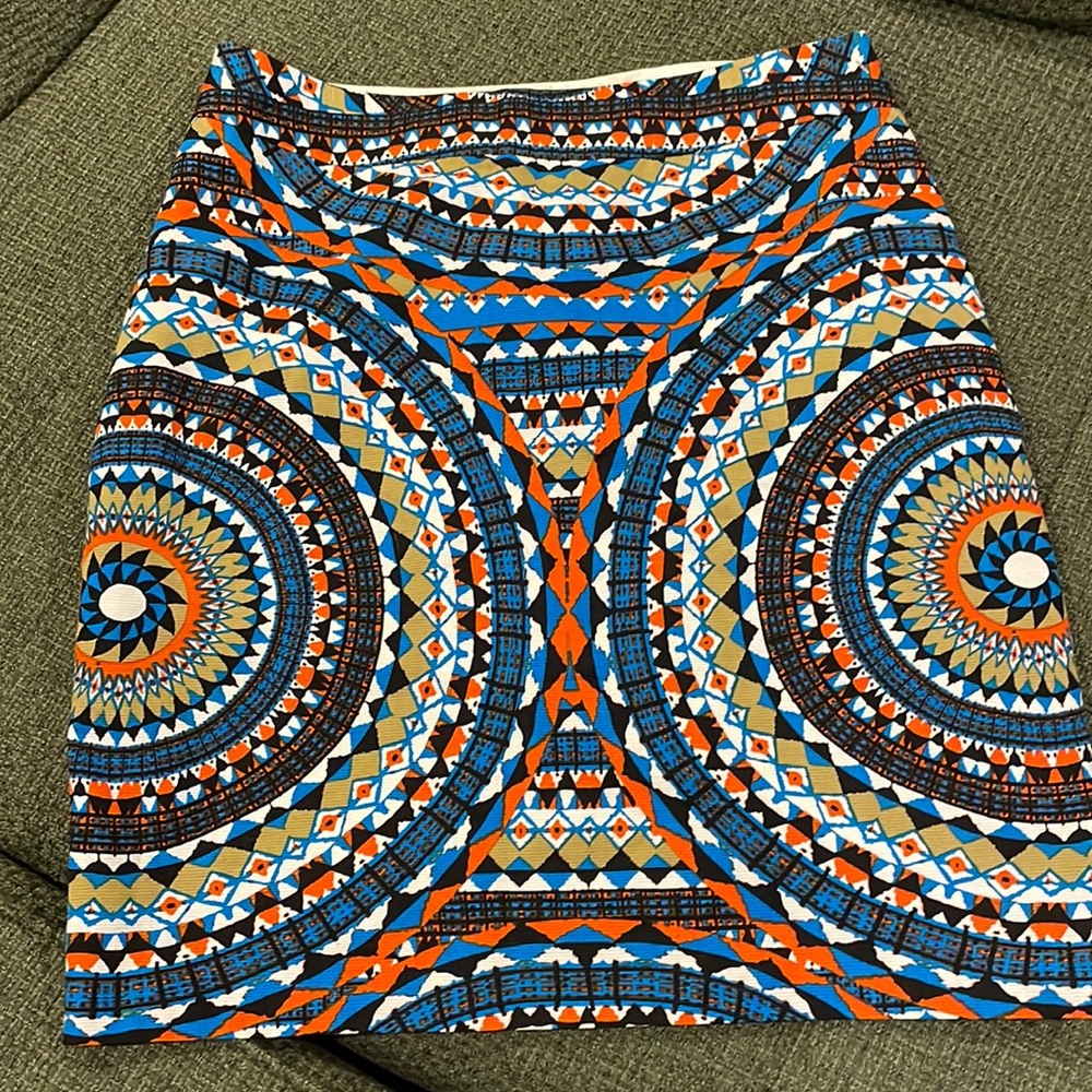 Tabitha cotton printed skirt (sz 8)